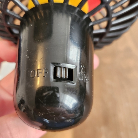 Disney Mickey Mouse Portable Fan Flexible Clamp 17" Stroller Desk - Works! - Picture 5 of 11